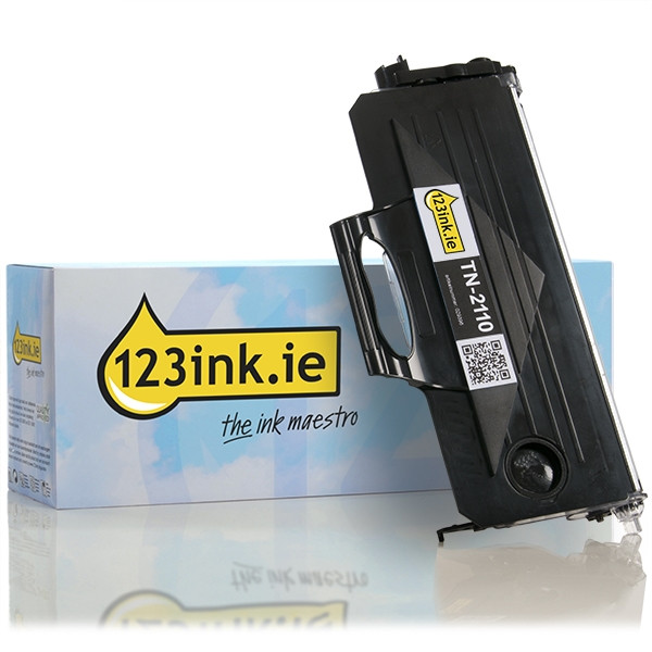 123ink version replaces Brother TN-2110 black toner TN2110C 029396 - 1