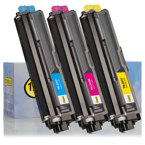 123ink version replaces Brother TN-241CMY toner 3-pack TN241CMYC 051325 - 1