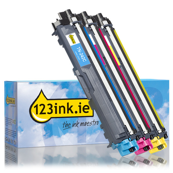 123ink version replaces Brother TN-242CMY toner 3-pack TN242CMYC 051351 - 1