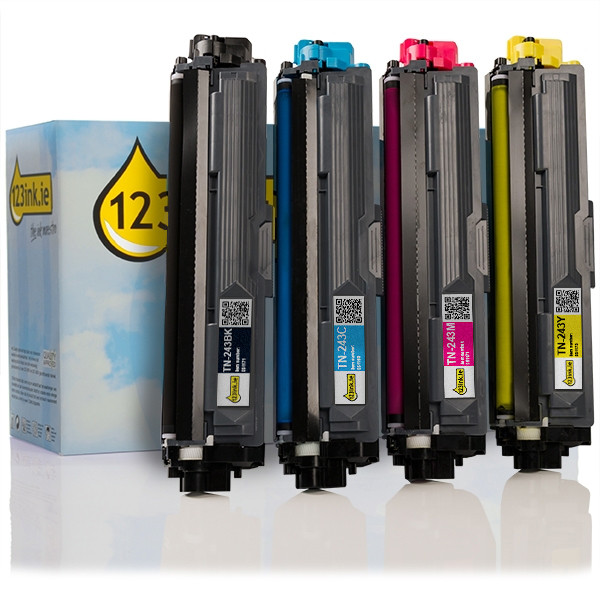 123ink version replaces Brother TN-243 BK/C/M/Y toner 4-pack TN243CMYKC 130218 - 1