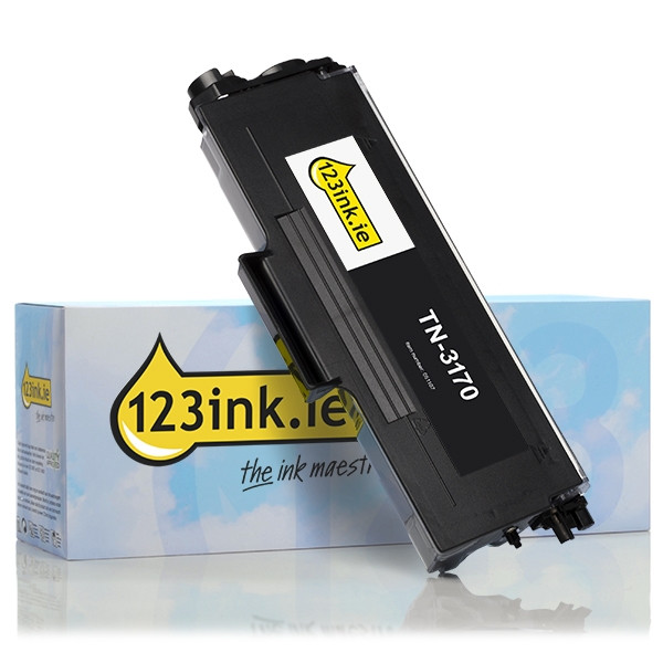 123ink version replaces Brother TN-3170 extra high capacity black toner TN3170C 051107 - 1