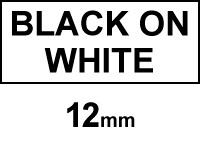 123ink version replaces Brother TZe-N231 black on white tape, 12mm TZEN231C 080621 - 1