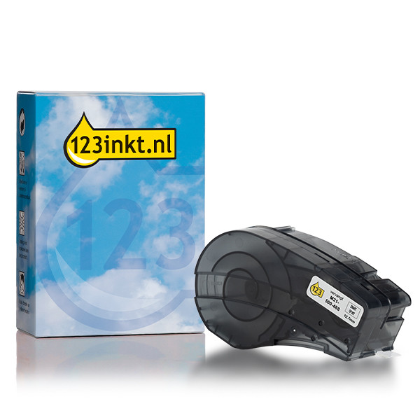 123ink version replaces Brady M21-500-488 black on white polyester tape, 12.7mm x 6.40m 147754 123ink version replaces Brady M21-500-488 black on white polyester tape, 12.7mm x 6.40m 147754 - 1