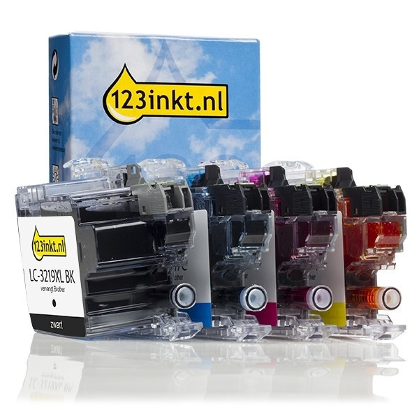 123ink version replaces Brother LC-3219XLVAL BK/C/M/Y ink cartridge 4-pack LC-3219XLVALC 132297 - 1