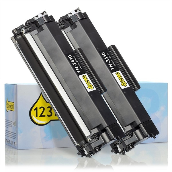 123ink version replaces Brother TN-2410 black toner 2-pack  160686 - 1