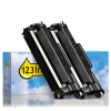 123ink version replaces Brother TN-2510 black toner 2-pack