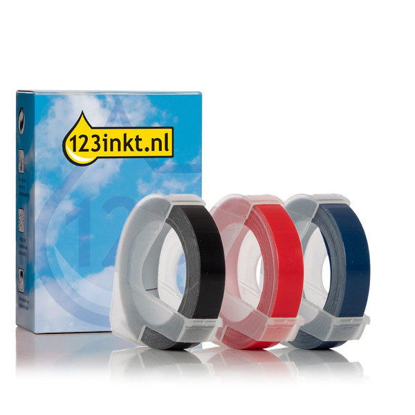 123ink version replaces Dymo embossing tape multipack, 9mm  089247 - 1