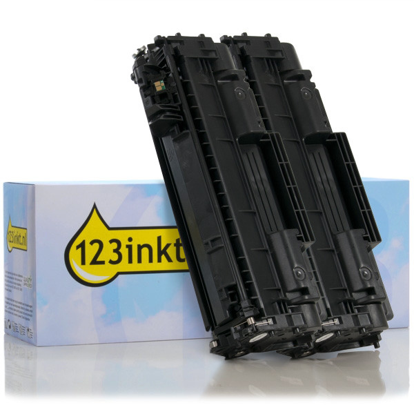 123ink version replaces HP 05A (CE505A) black toner (2-pack)  160718 - 1