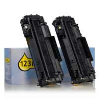 123ink version replaces HP 05A (CE505D) black toner 2-pack CE505DC 054771