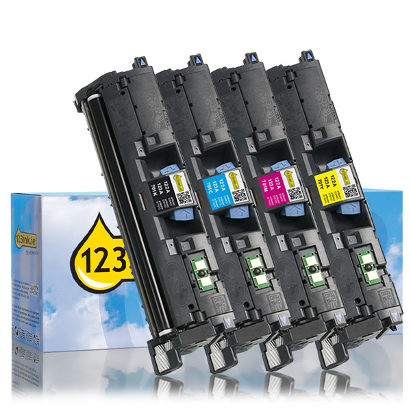 123ink version replaces HP 122A/123A Q3960A/71A/72A/73A toner 4-pack  133003 - 1