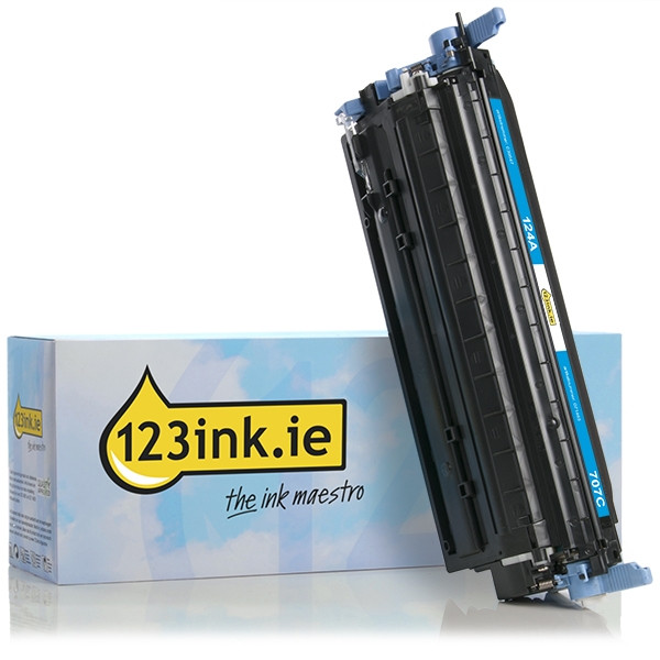 123ink version replaces HP 124A (Q6001A) cyan toner Q6001AC 039547 - 1