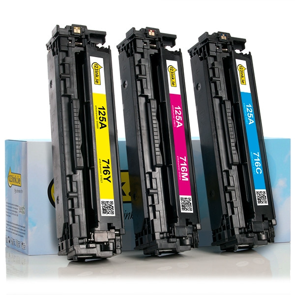 123ink version replaces HP 125A (CF373AM) C/M/Y toner 3-pack CF373AMC 054765 - 1