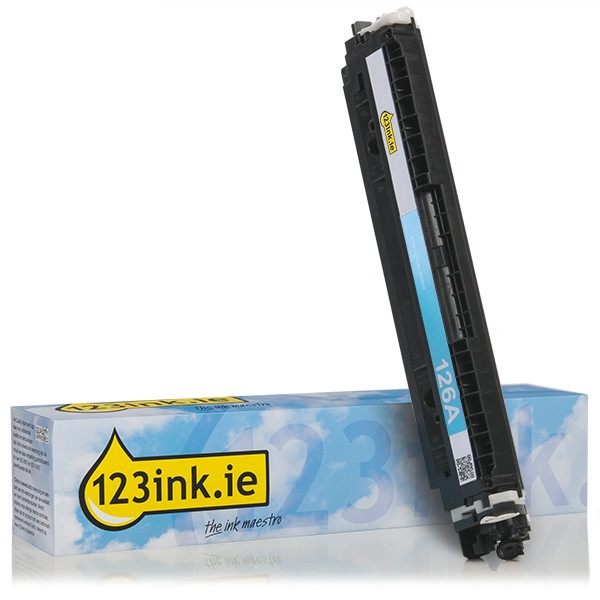 123ink version replaces HP 126A (CE311A) cyan toner CE311AC 054003 - 1