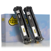 123ink version replaces HP 128A (CE320AD) black toner 2-pack CE320ADC 132170