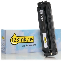 123ink version replaces HP 128A (CE320A) black toner CE320AC 054011