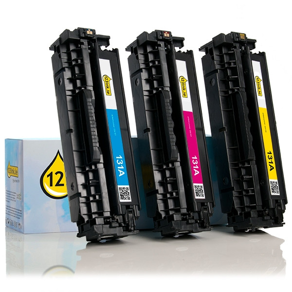 123ink version replaces HP 131A (U0SL1AM) C/M/Y toner 3-pack U0SL1AMC 054811 - 1