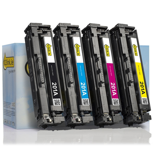 123ink version replaces HP 201A BK/C/M/Y toner 4-pack  130011 - 1