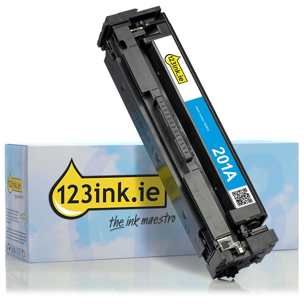 123ink version replaces HP 201A (CF401A) cyan toner CF401AC 054859 - 1