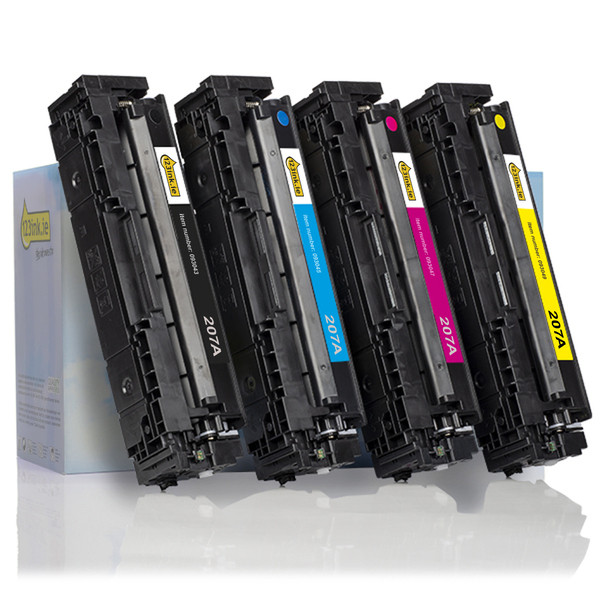 123ink version replaces HP 207A BK/C/M/Y toner 4-pack  093701 - 1