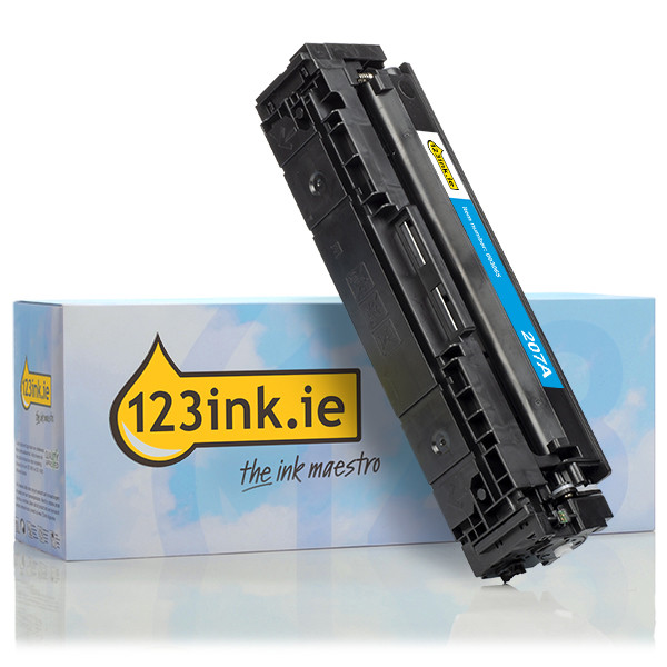 123ink version replaces HP 207A (W2211A) cyan toner W2211AC 093045 - 1