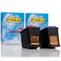 123ink version replaces HP 22 + HP 58 colour photo set  160036