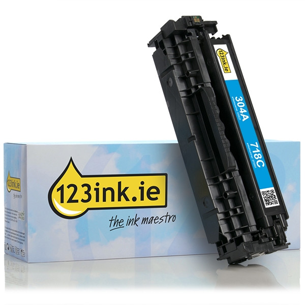 123ink version replaces HP 304A (CC531A) cyan toner CC531AC 039825 - 1