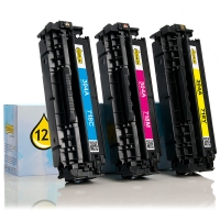 123ink version replaces HP 304A (CF372AM) C/M/Y toner 3-pack CF372AMC 054763