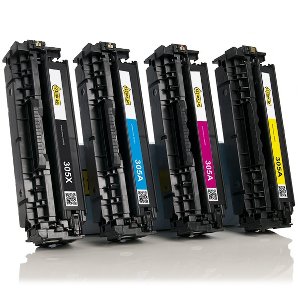 123ink version replaces HP 305X / 305A BK/C/M/Y toner 4-pack  130007 - 1