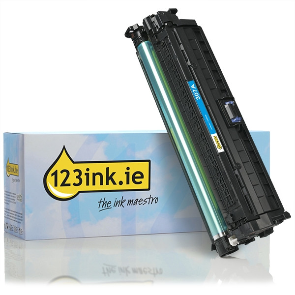 123ink version replaces HP 307A (CE741A) cyan toner CE741AC 039905 - 1