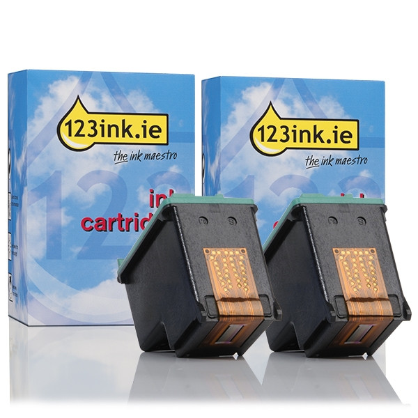 123ink version replaces HP 351XL colour ink cartridge 2-pack CB338EEC 160100 - 1