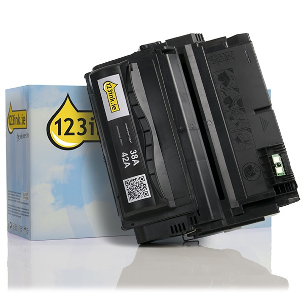 123ink version replaces HP 38A (Q1338A) black toner Q1338AC 033041 - 1