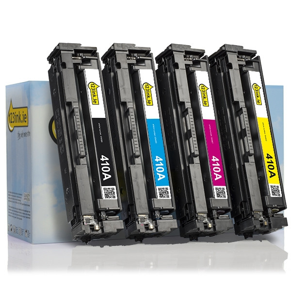 123ink version replaces HP 410A BK/C/M/Y toner 4-pack  130017 - 1