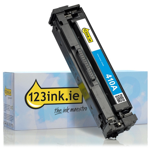 123ink version replaces HP 410A (CF411A) cyan toner CF411AC 054889 - 1