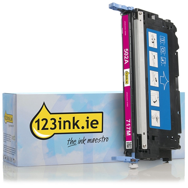 123ink version replaces HP 502A (Q6473A) magenta toner Q6473AC 039596 - 1