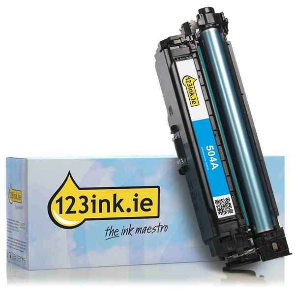 123ink version replaces HP 504A (CE251A) cyan toner CE251AC 039835 - 1