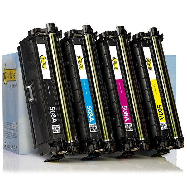 123ink version replaces HP 508A BK/C/M/Y toner 4-pack  130049 - 1