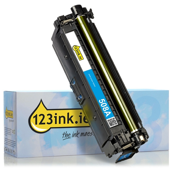 123ink version replaces HP 508A (CF361A) cyan toner CF361AC 054843 - 1