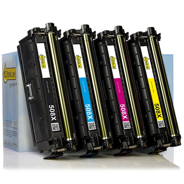 123ink version replaces HP 508X BK/C/M/Y toner 4-pack  130015 - 1