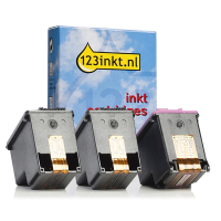 123ink version replaces HP 62XL (2 black + 1 colour)  160693