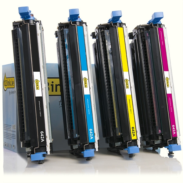 123ink version replaces HP 642A BK/C/M/Y toner 4-pack  130028 - 1