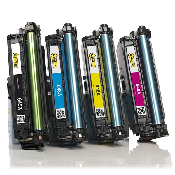 123ink version replaces HP 649X / 648A BK/C/M/Y toner 4-pack  130021 - 1