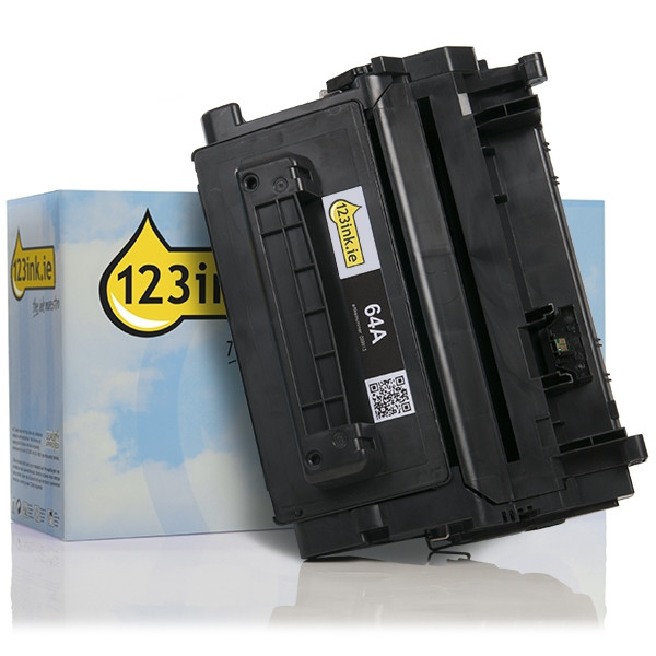 123ink version replaces HP 64A (CC364A) black toner CC364AC 039813 - 1