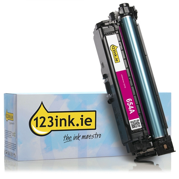 123ink version replaces HP 654A (CF333A) magenta toner CF333AC 054799 - 1