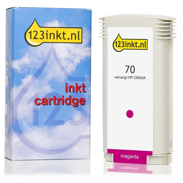 123ink version replaces HP 70 (C9453A) magenta ink cartridge C9453AC 030825 - 1