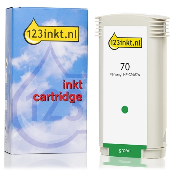 123ink version replaces HP 70 (C9457A) green ink cartridge C9457AC 030841 - 1