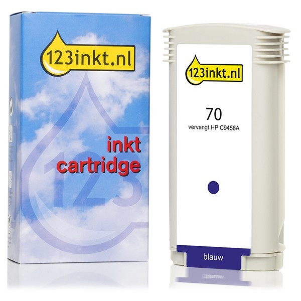 123ink version replaces HP 70 (C9458A) blue ink cartridge C9458AC 030845 - 1