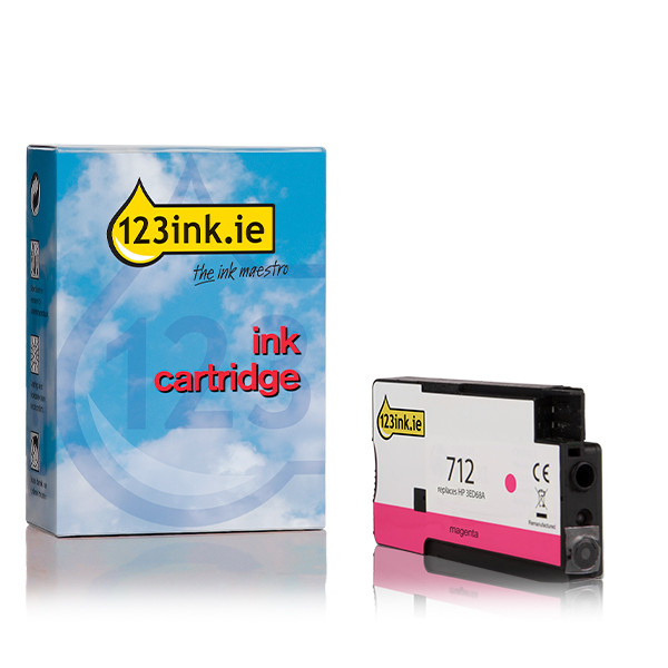 123ink version replaces HP 712 magenta ink cartridge (3ED68A) 3ED68AC 093111 - 1