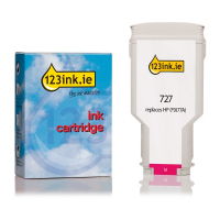 123ink version replaces HP 727 (F9J77A) extra high capacity magenta ink cartridge F9J77AC 044511