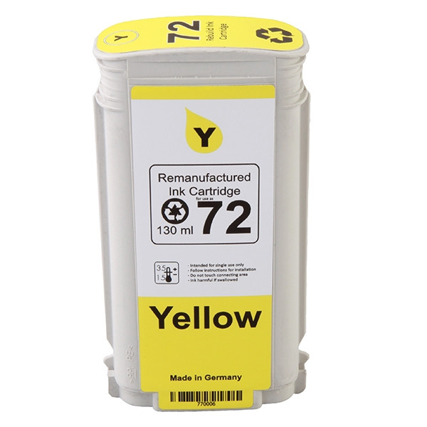 123ink version replaces HP 72 (C9400A) yellow ink cartridge C9400AC 030887 - 1