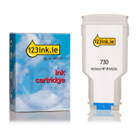 123ink version replaces HP 730 (P2V62A) cyan ink cartridge